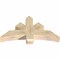 Ekena Millwork Davenport Rough Sawn Timber Gable Bracket, Douglas Fir, 48"W x 26"H x 6"D x 6"F, 13/12 Pitch GBW048X26X0606DAV00RDF - alternate 4